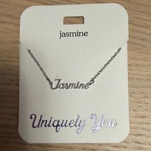 Jasmine Silver Name Necklace